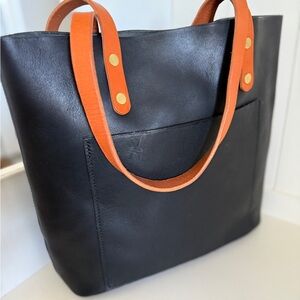 Lamb Leather Goods Full Grain Leather Tote